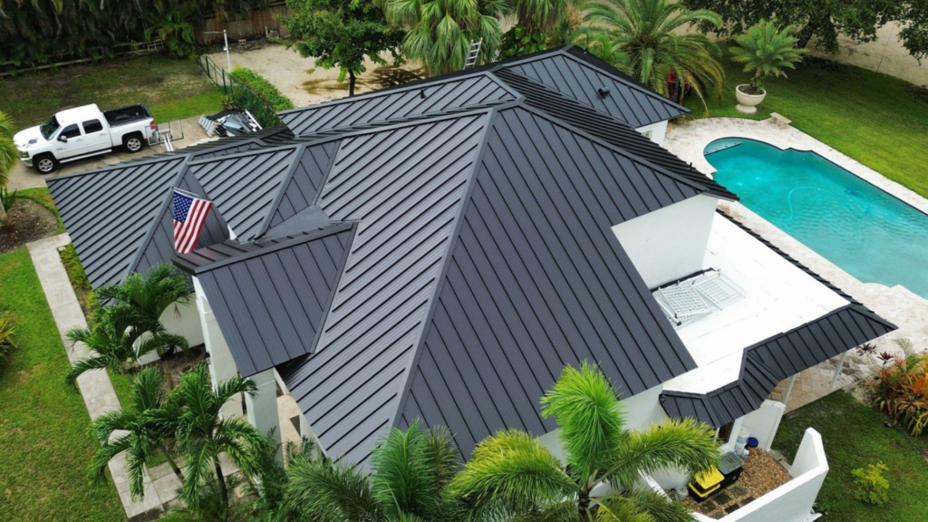 metal roofing installation on a residential home in Florida