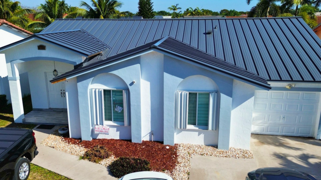 roof inspection being performed on a residential home in Florida