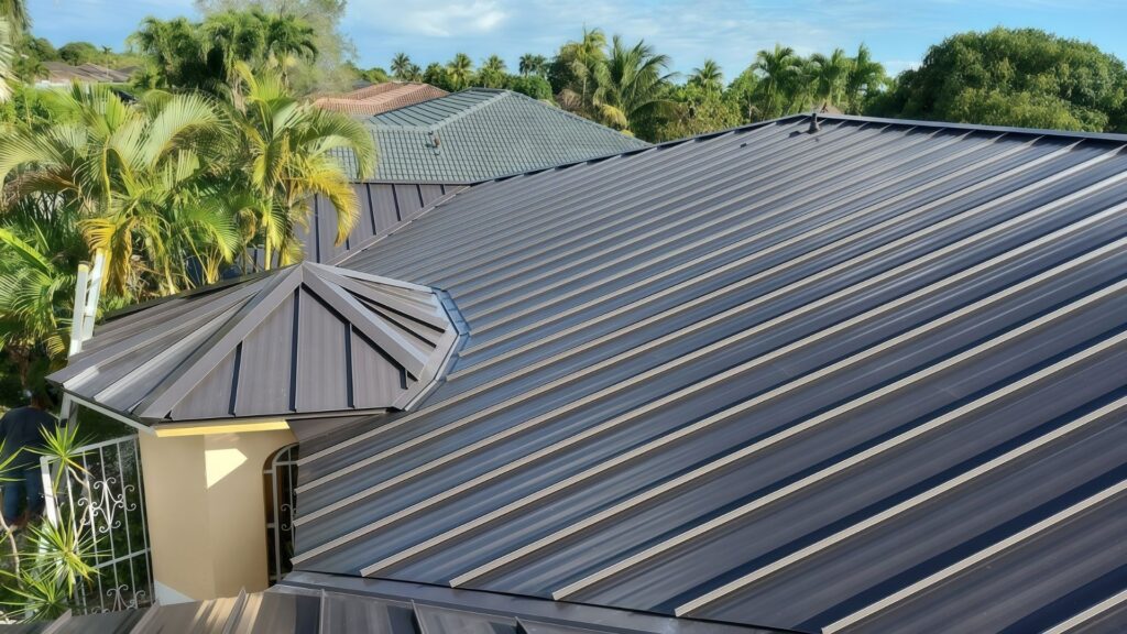 roof replacement showing roofing system layers beneath the surface