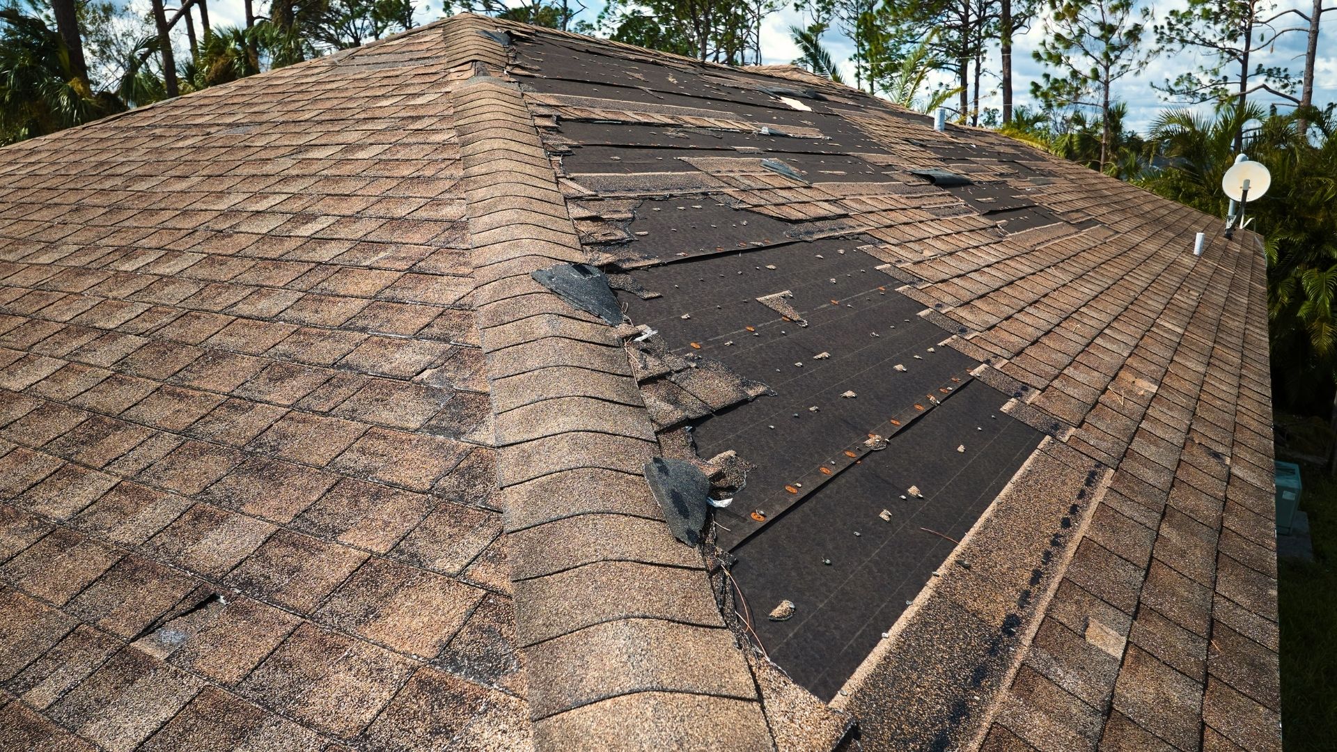 storm damage roof repair after repeated Florida storms