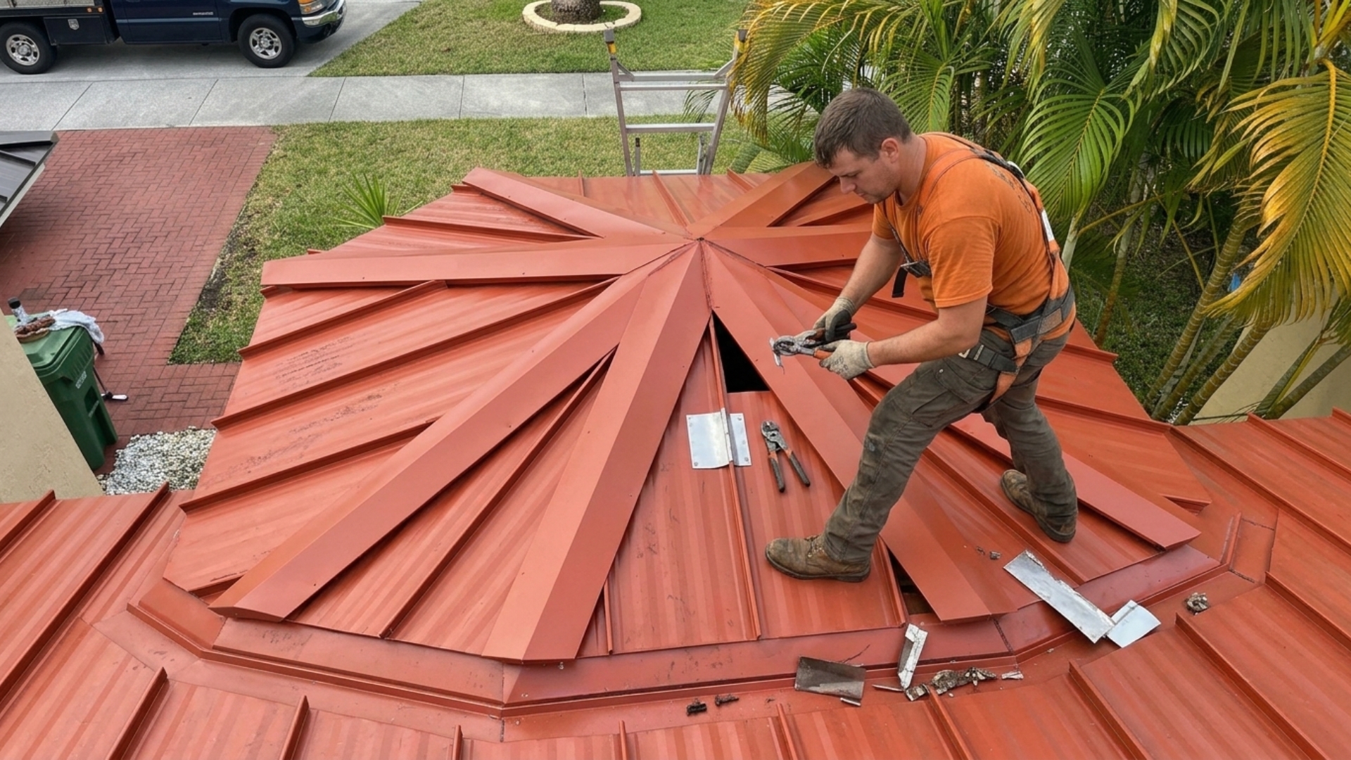 Hidden roof structural weakness detected during a professional roof inspection